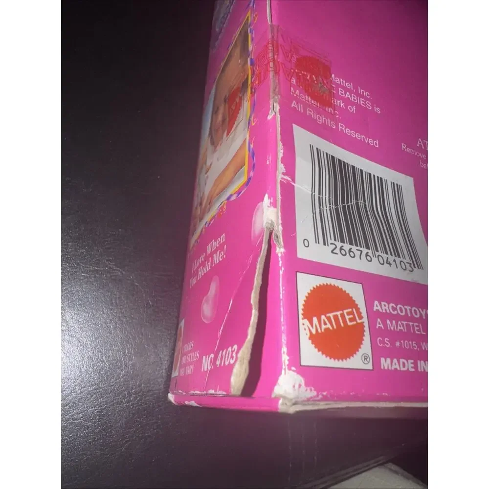 Lovable Babies by Mattel 1991 Blonde #4103 NWB Sealed In Box Some Box Damage